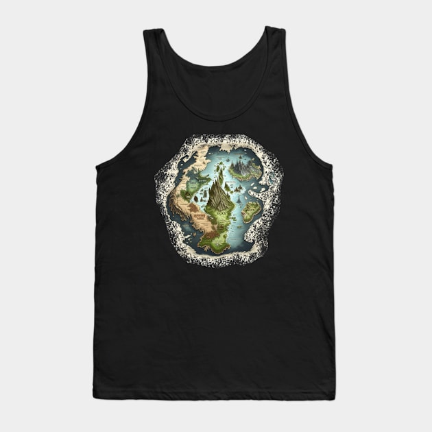 Fantasy Book - Fantasy Map Tank Top by TriHarder12